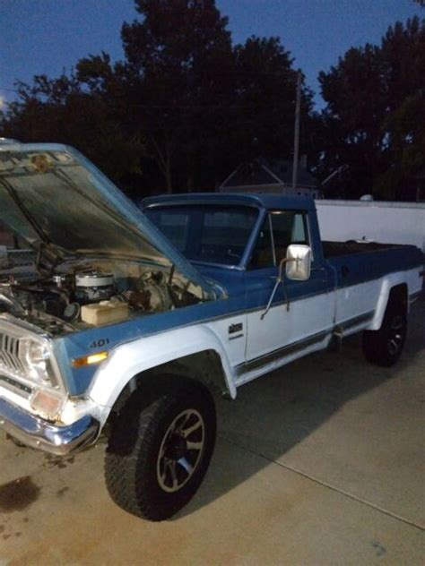 1974 Jeep J20 Pickup Blue 4wd Automatic For Sale