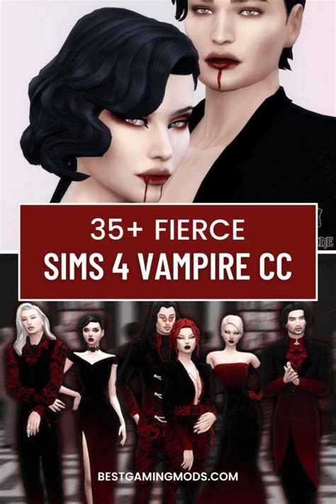 Embrace The Night 35 Must Have Sims 4 Vampire Cc Bestgamingmods On