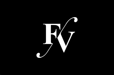 Fv Monogram Logo Design By Vectorseller Thehungryjpeg