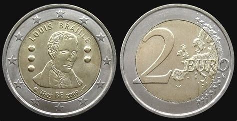 Euro Th Anniversary Of The Birth Of Louis Braille Belgium