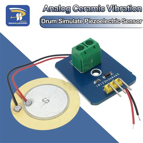 Drum Simulate Piezoelectric Sensor Analog Ceramic Vibration Sensor Module Piezoelectricity For