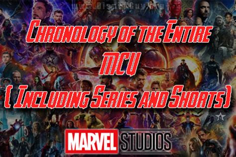 Chronologial Viewing of the Entire MCU (Including Series and Shorts)