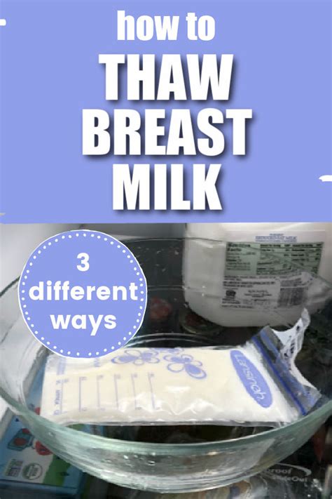 Thawing Breast Milk 3 Different Ways Exclusive Pumping