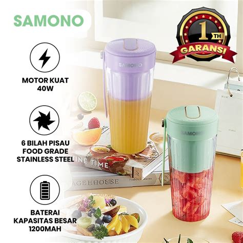 Jual Samono Blender Portable Juicer Buah Ml Food Grade Garansi