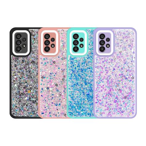 Funda Glitter Purpurina Fluorescente Para Samsung Galaxy A32 5G