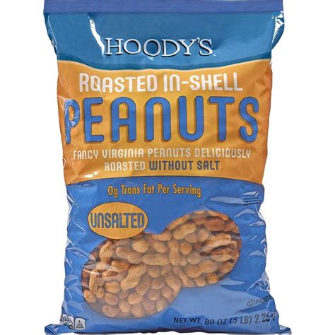 Hoodys In Shell Classic Roast Peanuts Unsalted Lbs Walmart