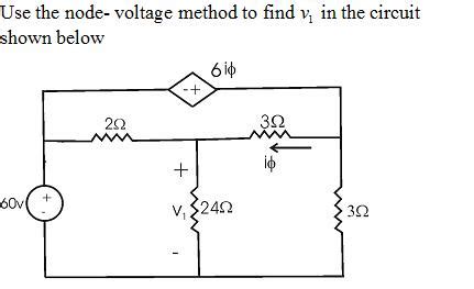 Solved Find The Node Voltage For The Circuit Shown Below Cheggcom Images