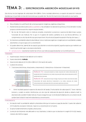 TEMA 1 Fundamentos del Análisis Químico TEMA 1 FUNDAMENTO DEL ANÁL