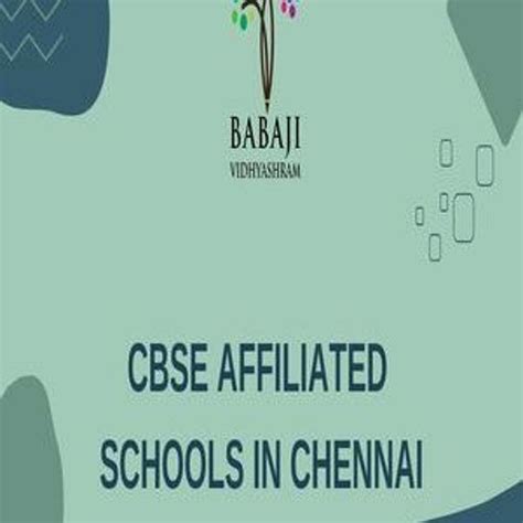 Stream Episode The Cbse Affiliated Schools In Chennai Babaji