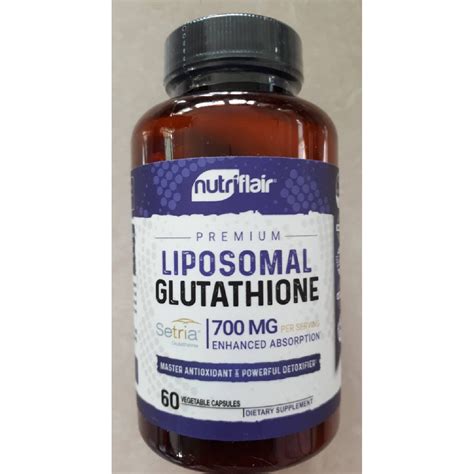 Nutriflair Premium Liposomal Glutathione Setria Caps Gsh