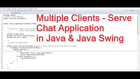 Multi Clients Server Chat Application Implemented Using Java