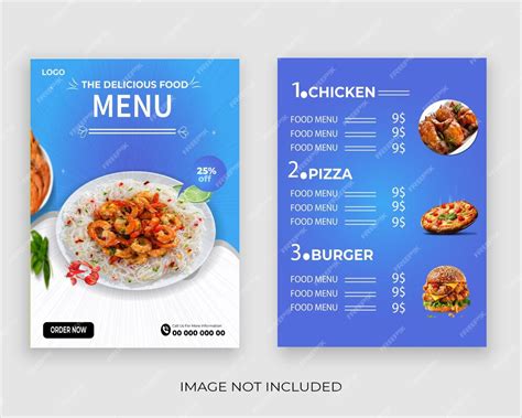 Premium Vector Free Vector Fast Food Restaurant Menu Template