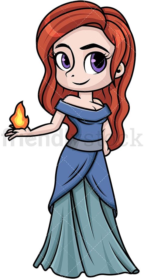 Hestia Goddess Of Hearth Cartoon Vector Clipart - FriendlyStock