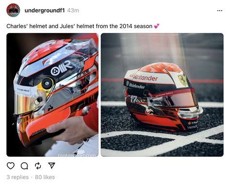 Charles Leclerc Shares Emotional Tribute Helmet For Jules Bianchi At