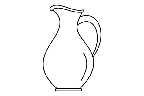 Water Jug Clipart Black And White