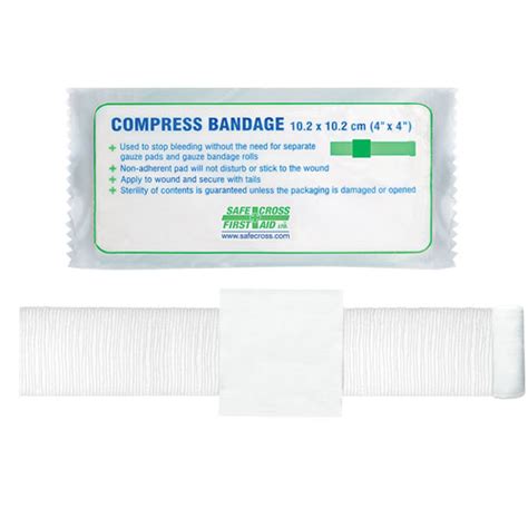 Compress Bandage, 10.2 x 10.2 cm