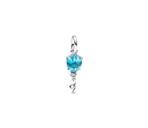 Charm Pandora Colgante Globo Cristal Murano Azul C