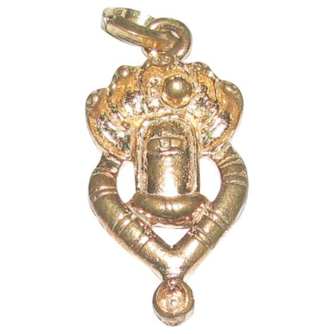 Ashtadathu Ashtalogam Ashtaloha Shivling With Nag Pendant Inch Matt