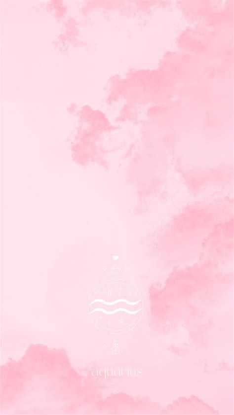 Aquarius Aesthetic Astrology Pastel Cloud Theme For Phone Iphone And Android Wallpaper I 2024