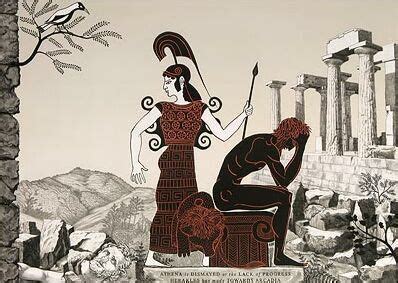 Athena Is Dismayed At The Lack Of Progress Herakles Has Made Towards