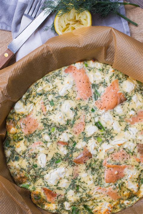 Frittata Met Gerookte Zalm En Geitenkaas Ohmyfoodness