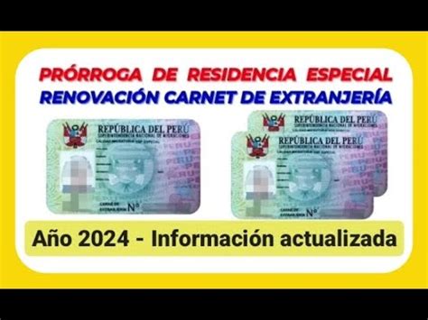 Renovaci N Del Carnet De Extranjer A En Per Todo Lo Que Necesitas