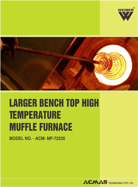 Larger Benchtop High Temperature Muffle Furnace PDF