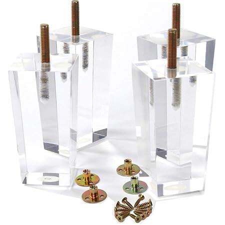 Amazon Meetwarm Inch Clear Acrylic Sofa Legs Lucite Square