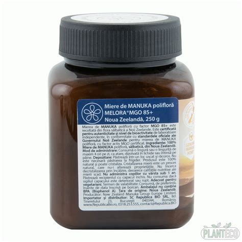 Miere De Manuka Poliflora Melora Mgo Noua Zeelanda G