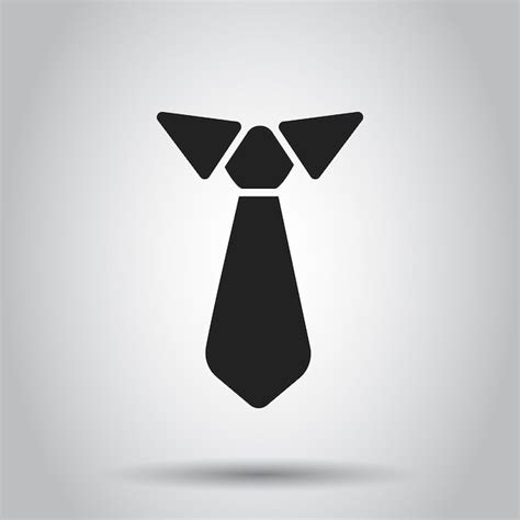 Premium Vector Tie Flat Icon Necktie Vector Illustration