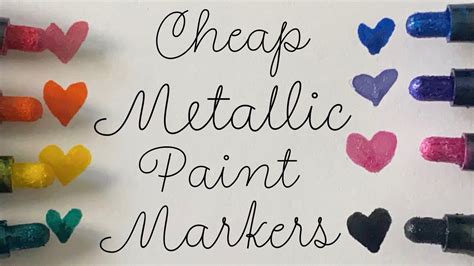 Crayola Signature Pearlescent Paint Markers Review Cheap Metallic Paint Markers Happy Monday