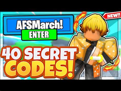 March All New Secret Op Codes In Roblox Anime Fighting