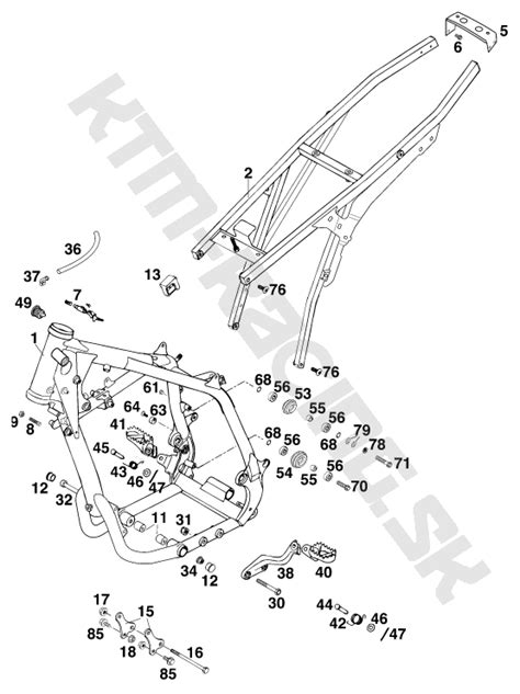 Ktm Racing Sch Ma Frame Pre Model Ktm Enduro Sup Comp Kw