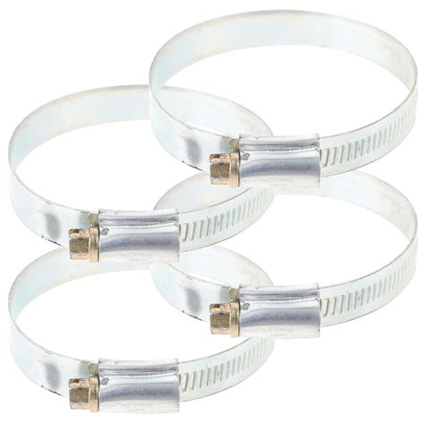 4 Pcs Hose Clamp Fasteners Flat Clips Fire Extinguisher Mount Pipe ...