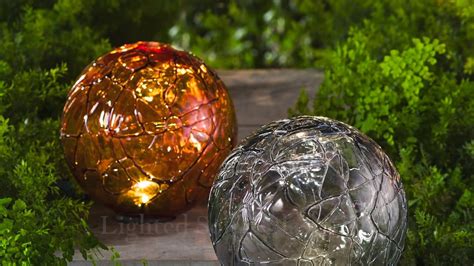 Lighted Solar Glass Orb Youtube