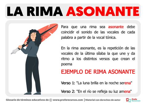 Qu Es La Rima Asonante