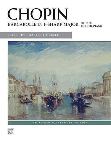 Barcarolle In F Sharp Major Op Alfred Masterwork Edition