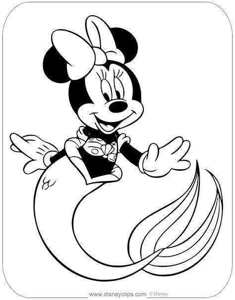 Minnie Mouse Halloween Coloring Sheet