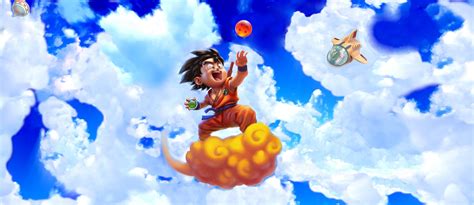 Goku On Nimbus Wallpaper