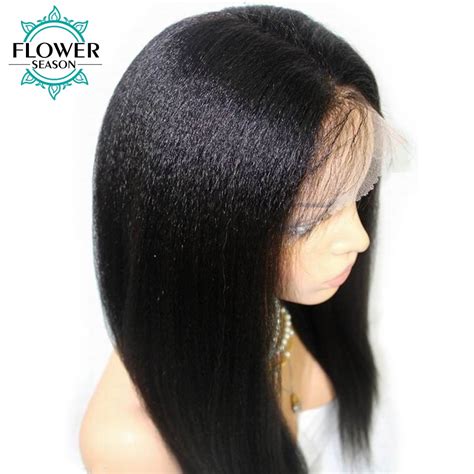 Hd Lace Full Lace Human Hair Wigs Glueless Light Yaki Full Lace Wig