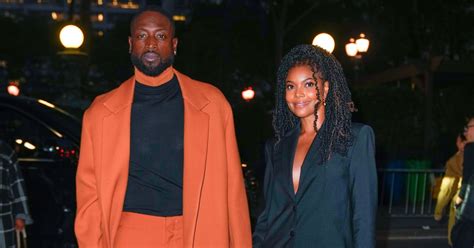 Gabrielle Union and Dwyane Wade Matching Pantsuits in NYC | POPSUGAR ...