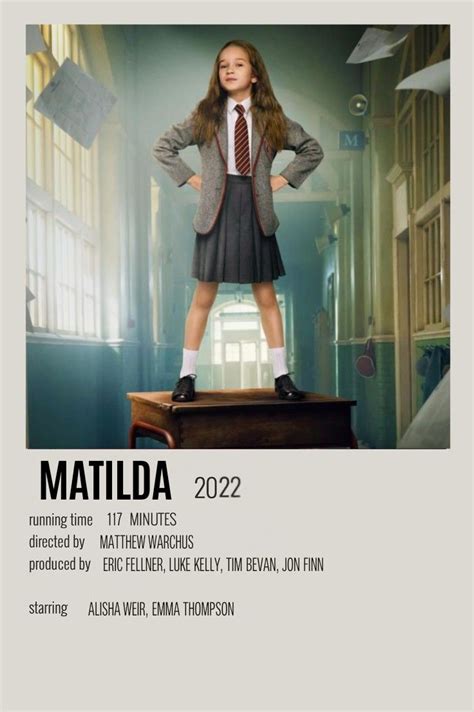 Matilda the musical poster in 2023 | Matilda, Matilda movie, Musical movies