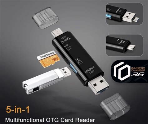 Kartenleser 5 In 1 Speicherkartenleser USB 3 0 Typ C Leser SD OTG