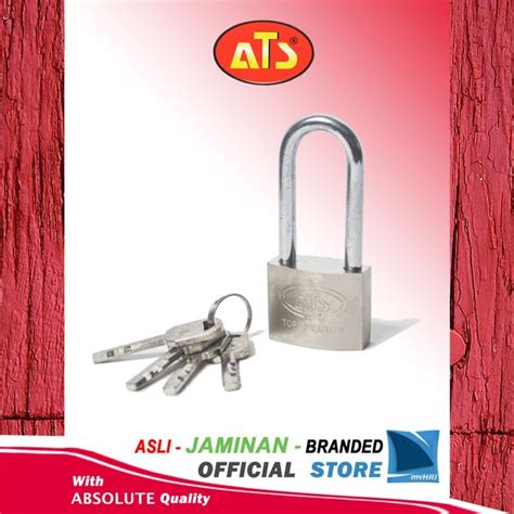 Jual Gembok Besi 50 Mm Leher Panjang Long Neck Full Steel Padlock ATS