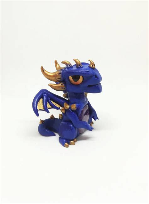 Blue dragon figurine - Amethyst dragon by HannahunArt on DeviantArt