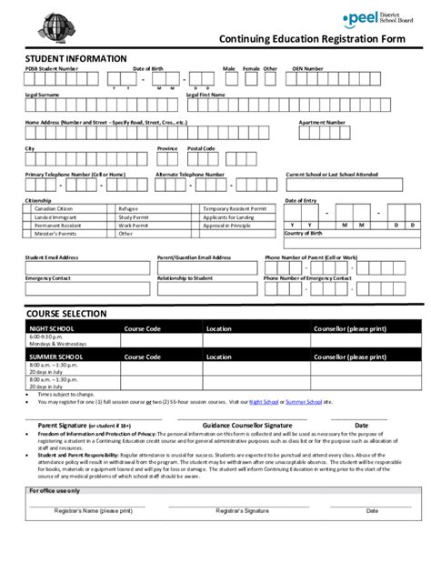 Fillable Online Pdsb Student Number Fax Email Print Pdffiller