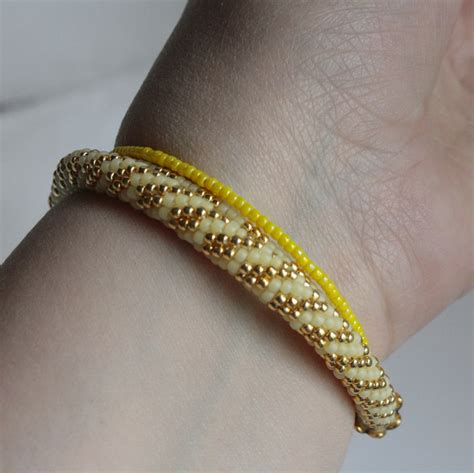 Yellow Bracelet With Name Yellow Bead Bracelet With Name Etsy