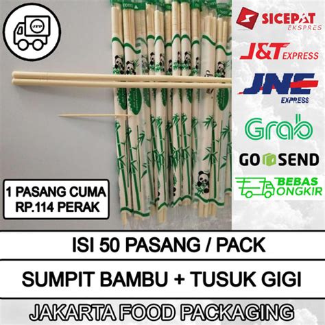 Jual Sumpit Bambu Tusuk Gigi Model Koki Panda Isi Pcs Jakarta