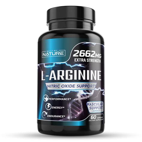 L Arginine Nitric Oxide Booster Supplement For Men Vasodilator And Pre