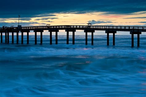 Spring Dawn At The Fishing Pier St Augustine Florida Whimbrel Nature